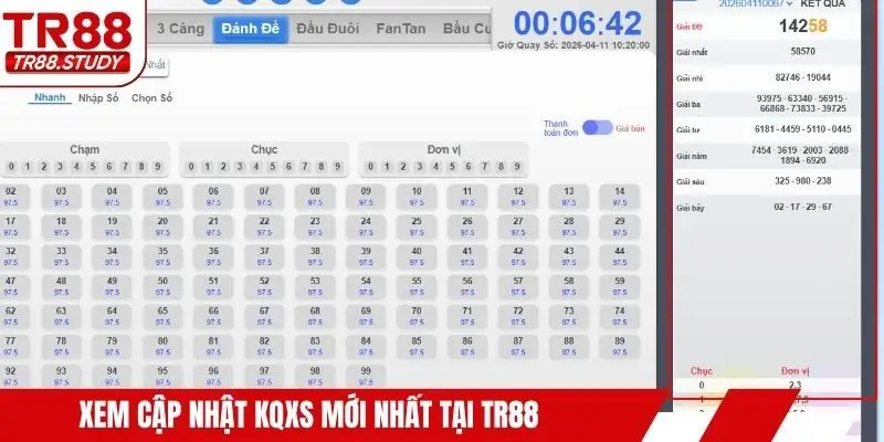 Cập Nhật KQXS Mới Nhất - Theo Dõi Nhanh Kết Quả Xổ Số TR88